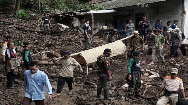 Sạt lở đất tại Indonesia, hàng chục người thiệt mạng