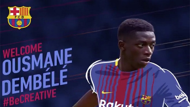 CHÍNH THỨC: Dembele gia nhập Barcelona với giá 145 triệu euro