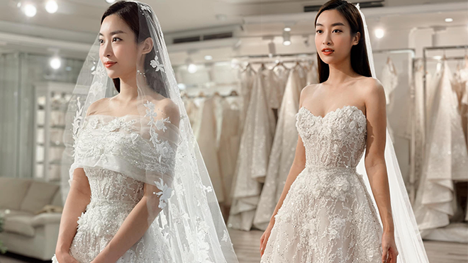 Đỗ Mỹ Linh thử váy cưới trước thềm hôn lễ: Nhan sắc cô dâu mỹ miều, khí chất chuẩn phu nhân hào môn 