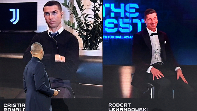 Ronaldo hờn giỗi vì Lewandowski thắng giải The Best
