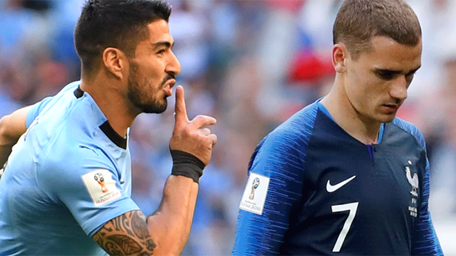 Suarez cảnh báo Griezmann: 'Đừng có tự cho mình là người Uruguay'