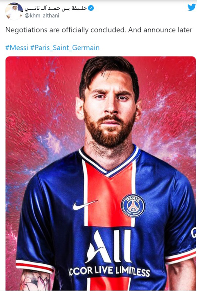 Không thể bỏ qua bức ảnh mới nhất của Messi trong màu áo PSG! Xem cầu thủ siêu sao này dự bị cho trận đấu tới và đón chờ những pha bóng ấn tượng!