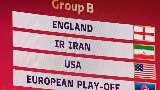 Tuyển Anh rơi vào bảng đấu khó nhất World Cup 2022