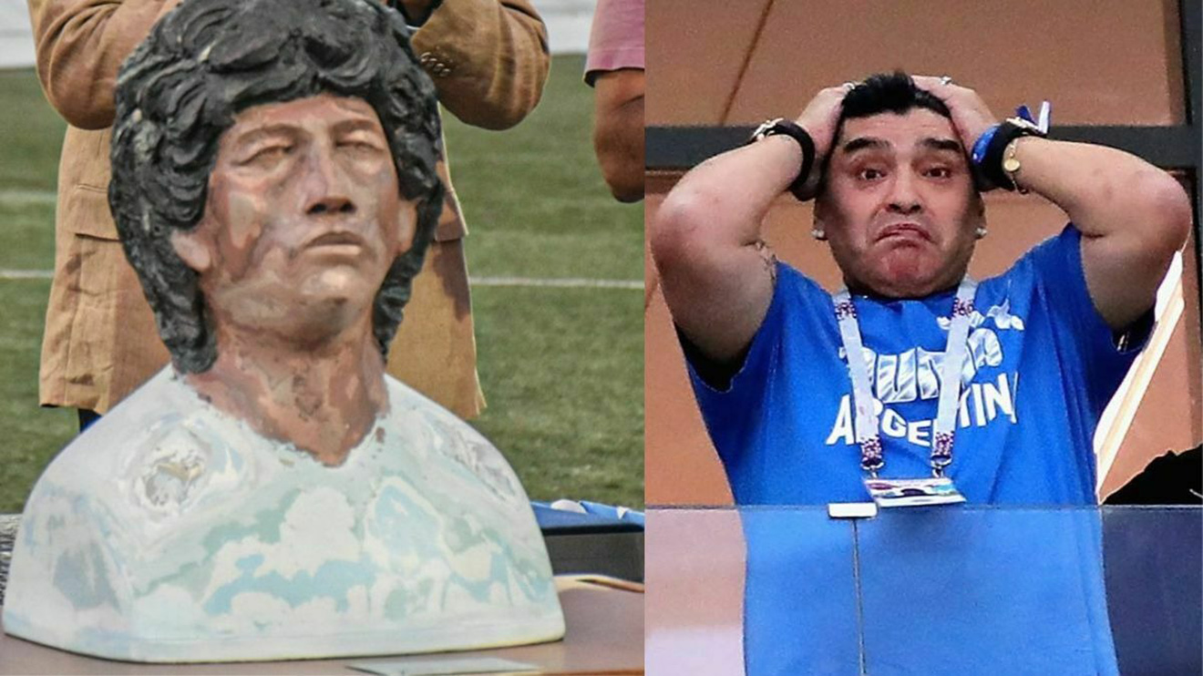 Tượng Maradona gia nhập 'Những thảm họa nghệ thuật' của các ngôi sao bóng đá