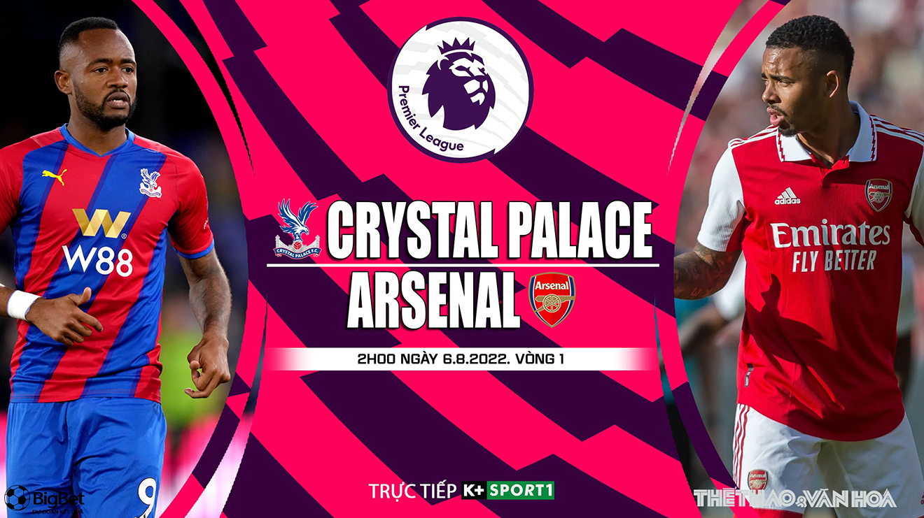 Nhận định bóng đá nhà cái Crystal Palace vs Arsenal. Nhận định, dự đoán bóng đá Ngoại hạng Anh (2h00, 6/8)