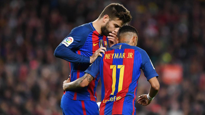 Gerard Pique thú nhận tự ý 'chốt' tương lai của Neymar sau một phút yếu lòng