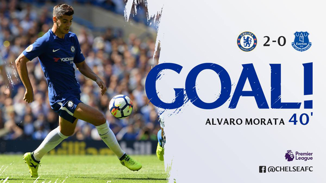 Morata 'ngon hơn' Lukaku trong ngày Chelsea thắng Everton