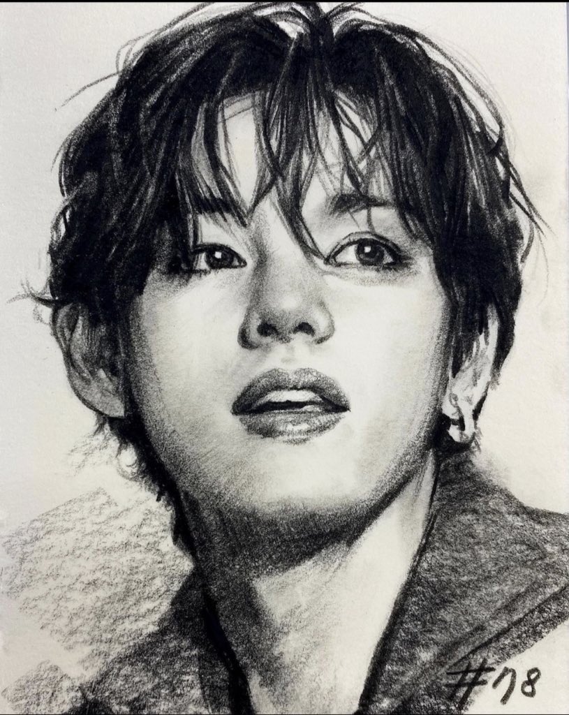 Drawing BTS V  Boy With Luv  Drawing Portrait  Drawing Khanhnguyen   YouTube