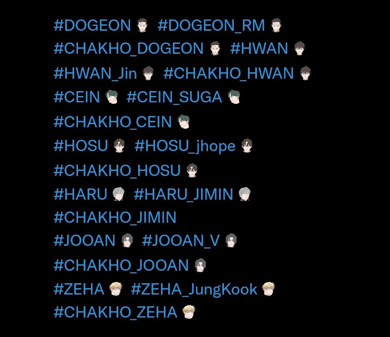 bts, chakho, bts chakho, bts chakho emoji, lộ emoji đỉnh cao của bts trong chakho, các nhân vật chakho, cốt truyện chakho, jimin, jin, jungkook, v bts, bts 2022