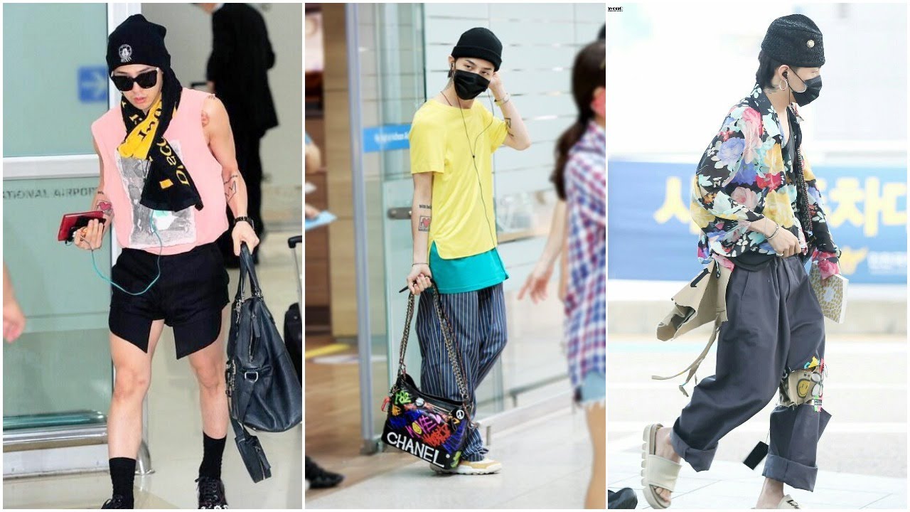 BigBang, G-Dragon, G-Dragon airport, G-Dragon 2022, G-Dragon outfit, G-Dragon xuất hiện ở sân bay, G-Dragon trend, G-Dragon fashion, Still Life, T.O.P, Taeyang, Daesung