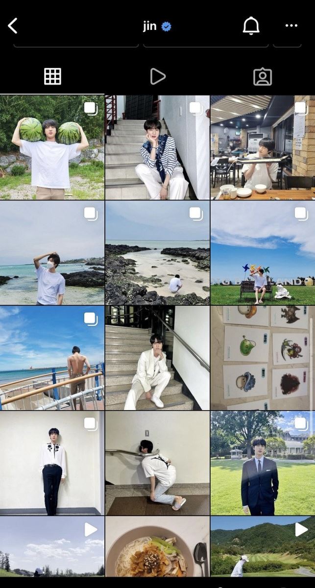 BTS, Jin, Jin Instagram, cười lối chơi Instagram của Jin, BTS Instagram, Jimin, Jungkook, J-Hope, RM, Suga, V, Jin 2022, Jin funny, Jin meme, Jin ông chú