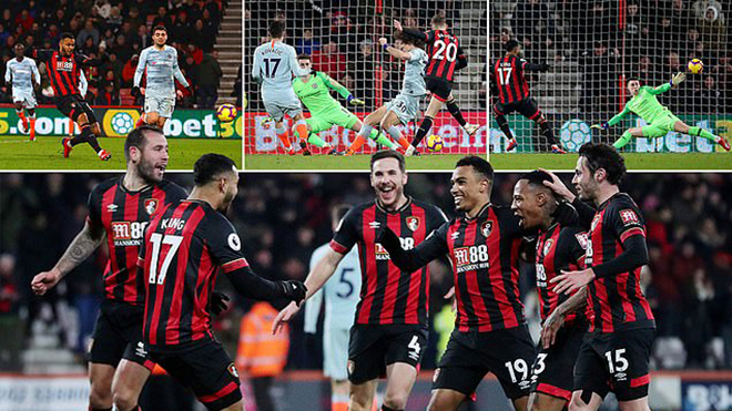 VIDEO Bournemouth 4-0 Chelsea: Higuain ra mắt thảm họa, The Blues thảm bại khó tin