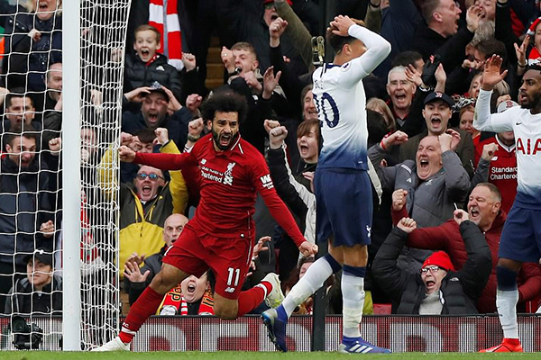 Kết quả Liverpool vs Tottenham, Liverpool vs Tottenham, video Liverpool 2-1 Tottenham, Klopp phát biểu, Liverpool may mắn, bảng xếp hạng Ngoại hạng Anh, Mohamed Salah