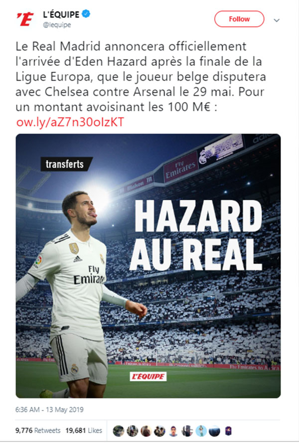 Real Madrid mua Hazard, Hazard tới Real Madrid, Chuyển nhượng Real Madrid, Hazard, chuyển nhượng Chelsea, chung kết cúp C2, Chelsea Arsenal, Hazard ra mắt, Chelsea, Real