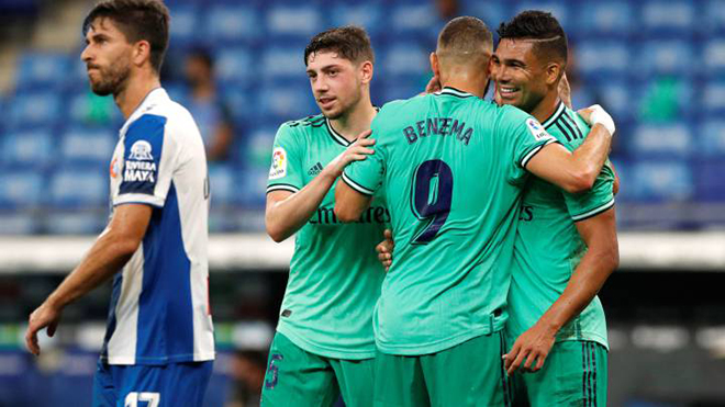VIDEO bàn thắng Espanyol 0-1 Real Madrid: Casemiro lập công, Real tái chiếm ngôi đầu La Liga