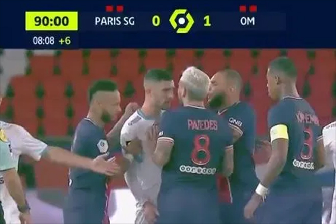 Video Neymar đấm cầu thủ Marseille, Neymar đấm Alvaro Gonzalez, Neymar bị thẻ đỏ, Neymar bị đuổi khỏi sân, PSG vs Marseille, Neymar vs Alvaro Gonzalez, VAR, PSG, bong da