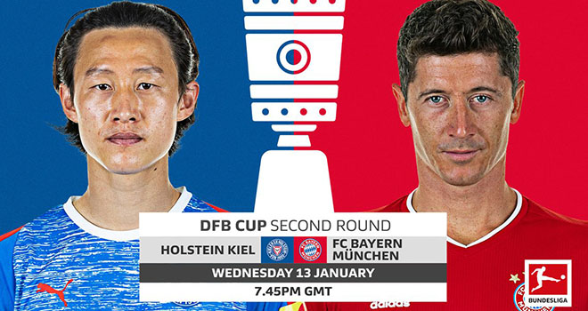 Holstein Kiel vs Bayern Munich, trực tiếp bóng đá, lịch thi đấu bóng đá, Cúp quốc gia Đức