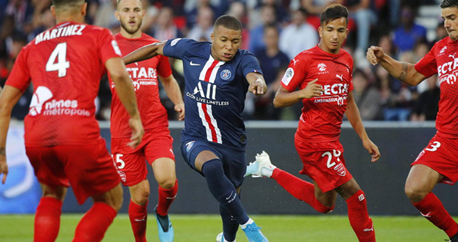 PSG vs Nimes, lịch thi đấu bóng đá, trực tiếp bóng đá, bóng đá Pháp