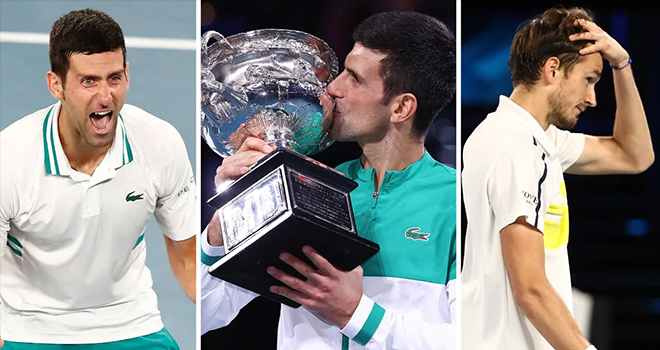 Djokovic vô địch Australian Open, Djokovic vs Medvedev, Next Gen, Big Three, kết quả chung kết Úc mở rộng, chung kết Australian Open 2021, kết quả Djokovic vs Medvedev