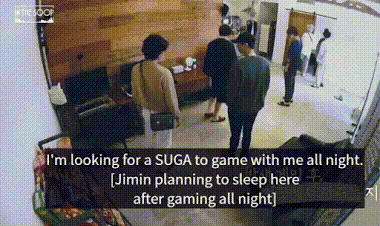 BTS, Suga, Suga BTS, Jimin, Jimin BTS, Suga chung phong Jimin, Suga từ chối Jimin, Jimin chơi game, Jimin rủ Suga chơi game, In the SOOP, BTS In the SOOP