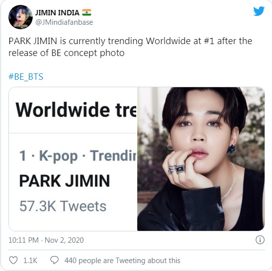 BTS, Jimin, Jimin BTS, Jimin vua Kpop, Jimin top trending, Jimin top trending Twitter, Jimin album BE, BTS album BE, Jimin Twitter, Jimin BTS Twitter, Park Jimin