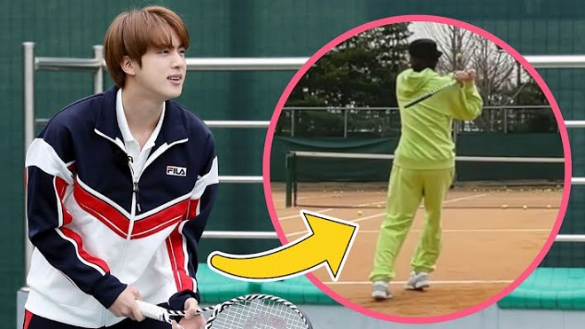 Tung clip chơi tennis, ARMY đổ gục trước tinh thần tập luyện tuyệt vời của Jin BTS