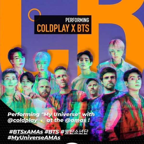 BTS, BTS AMA, AMA BTS, giải âm nhạc Mỹ, BTS biểu diễn AMA, Coldplay, BTS Coldplay, My Universe, BTS concert, BTS live concert, BTS Butter, Butter, BTS Megan Thee Stallion