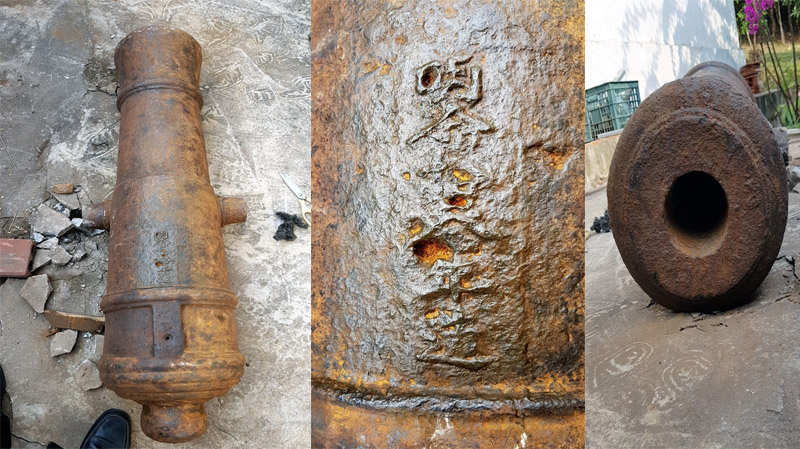 Cận cảnh súng thần công cổ 'Minh Mạng 18' tìm thấy ở đảo Quan Lạn, Quảng Ninh 