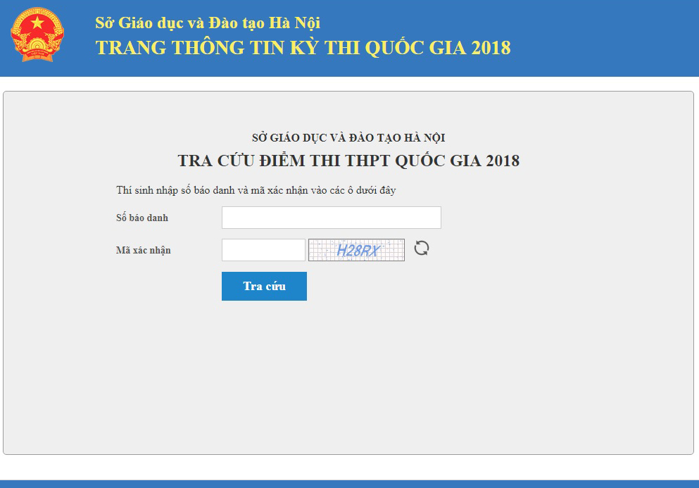 Hướng dẫn tra cứu điểm thi THPT quốc gia 2018 Hà Nội, TPHCM và toàn quốc