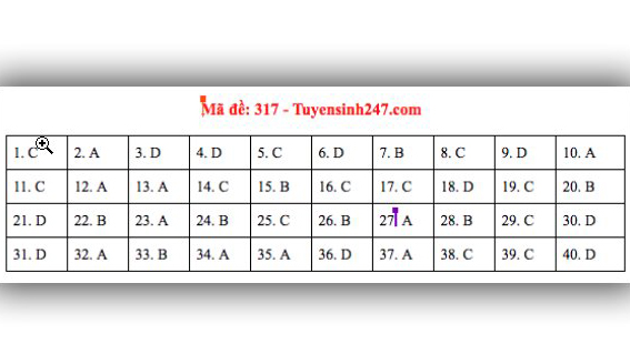 Đáp án lịch sử THPT Quốc gia 2019, Đáp án lịch sử THPT Quốc gia năm 2019, Đáp án lịch sử, đáp án môn lịch sử THPT Quốc gia, đáp án môn sử THPT Quốc gia, đáp án môn sử