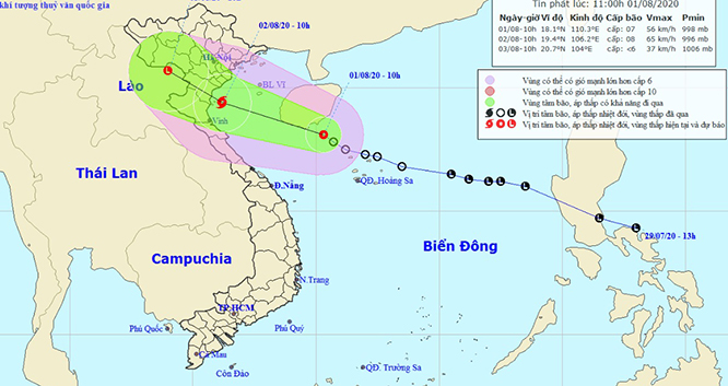 Tin mới nhất về áp thấp nhiệt đới Biển Đông 