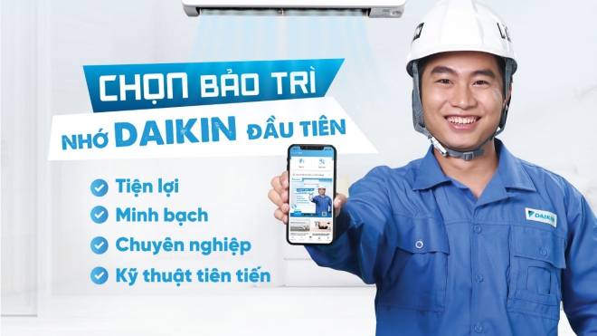 Daikin Việt Nam chính thức ra mắt ứng dụng đặt dịch vụ bảo trì máy điều hòa