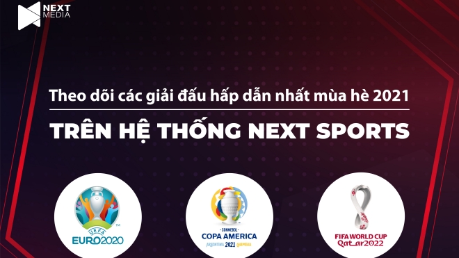 Next Media sở hữu độc quyền Copa America và quyền khai thác trên digital UEFA EURO 2020