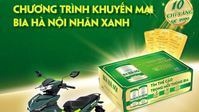 Chúc mừng hàng trăm ngàn khách hàng may mắn trúng thưởng chương trình khuyến mại của Bia Hà Nội hè 2021