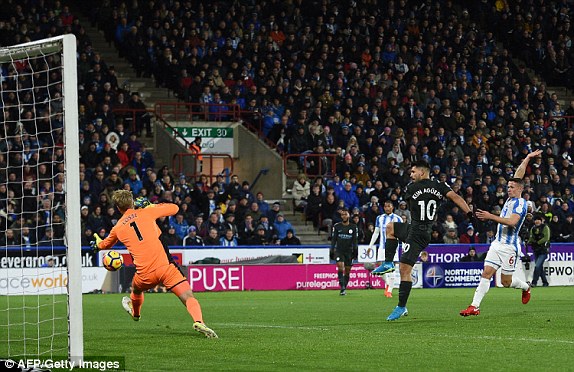 Video clip highlights bàn thắng trận Huddersfield 1-2 Man City 