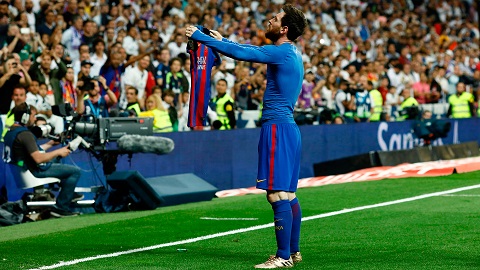 Messi "phơi áo" ở Bernabeu