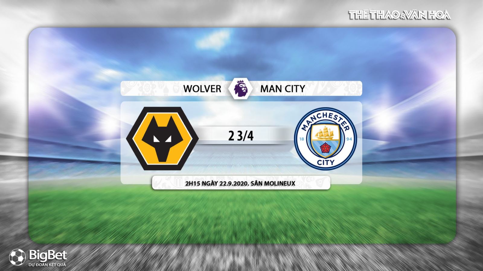 Keo nha cai, Nhận định kết quả, Wolves vs Man City, Vòng 2 Ngoại hạng Anh, Trực tiếp bóng đá, K+PM, trực tiếp Ngoại hạng Anh vòng 2, nhận định bóng đá Man City đấu với Wolves