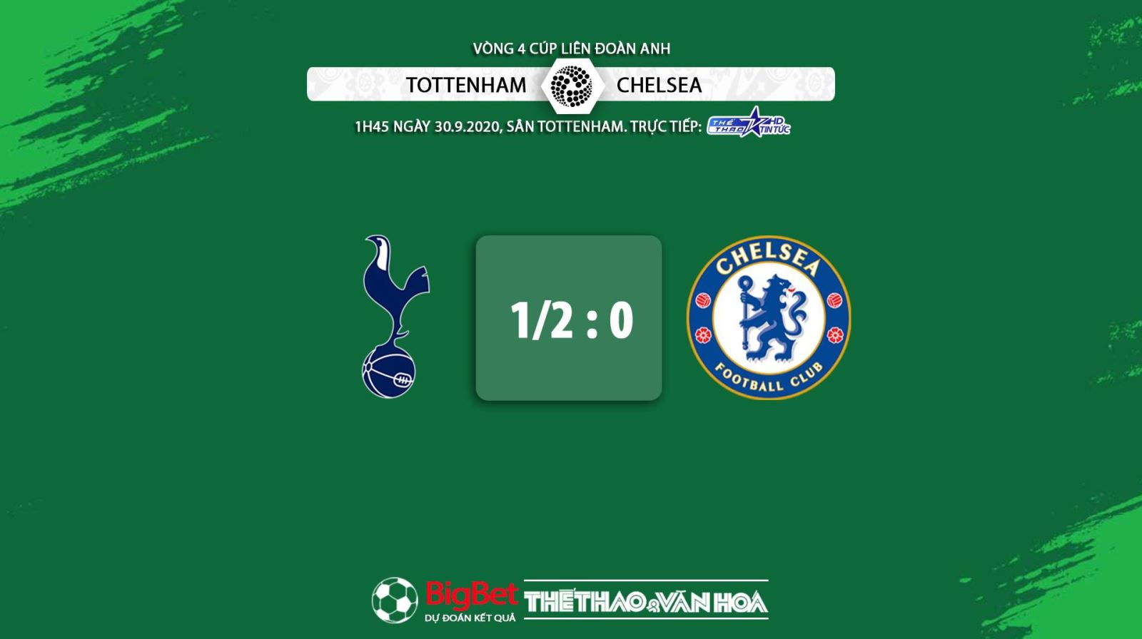 Keo nha cai, nhận định kết quả, Tottenham vs Chelsea, Vòng 4 Cúp Liên đoàn Anh, nhận định bóng đá Chelsea đấu với Tottenham, kèo Chelsea, kèo Tottenham, trực tiếp Tottenham vs Chelsea