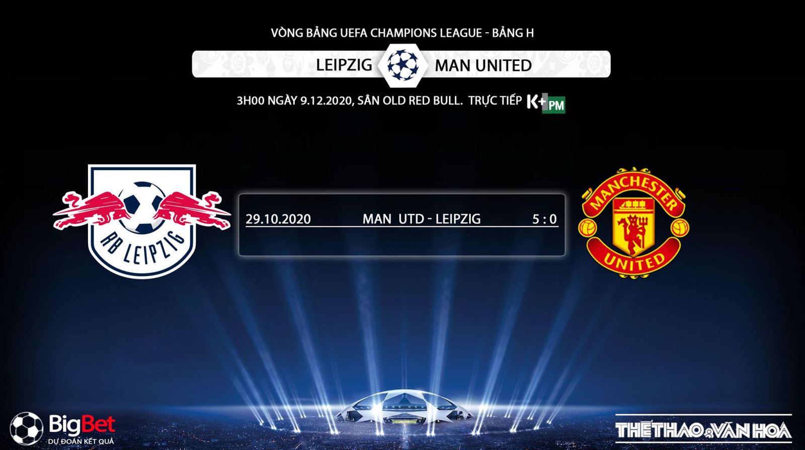 Keo nha cai, kèo nhà cái, Leipzig vs MU, Trực tiếp bóng đá, Cúp C1 châu Âu, soi kèo Leipzig đấu với MU, trực tiếp vòng bảng Champions League, kèo Manchester United