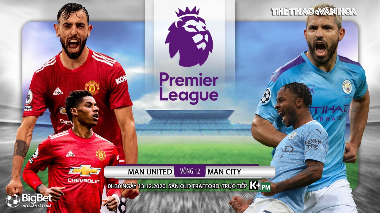 Soi kèo nhà cái MU vs Man City.  Trực tiếp bóng đá Vòng 12 Giải Ngoại hạng Anh