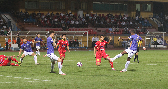 Hà Nội 3-2 Thanh Hóa, HLV Chu Đình Nghiêm, Quang Hải, Đình Trọng, kết quả bóng đá V-League, lịch thi đấu V-League, BXH V-League, bầu Hiển