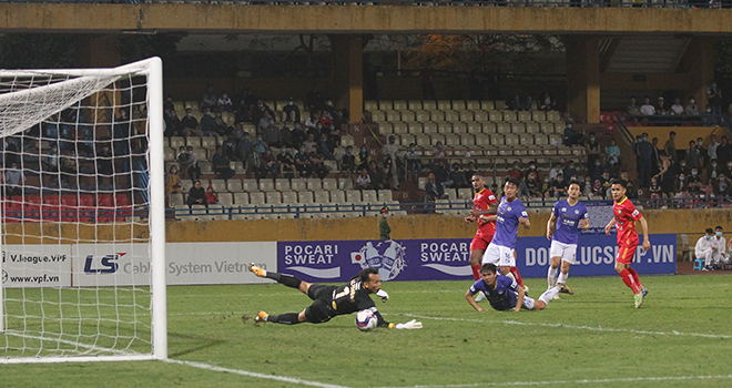 Hà Nội 3-2 Thanh Hóa, HLV Chu Đình Nghiêm, Quang Hải, Đình Trọng, kết quả bóng đá V-League, lịch thi đấu V-League, BXH V-League, bầu Hiển