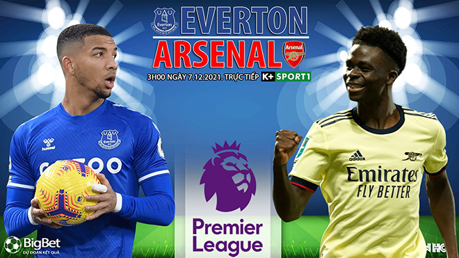 Nhận định bóng đá nhà cái Everton vs Arsenal. Nhận định, dự đoán bóng đá Anh (3h00, 7/12)