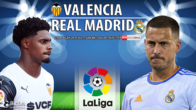 Soi kèo nhà cái Valencia vs Real Madrid và nhận định bóng đá Tây Ban Nha (2h00, 20/9)