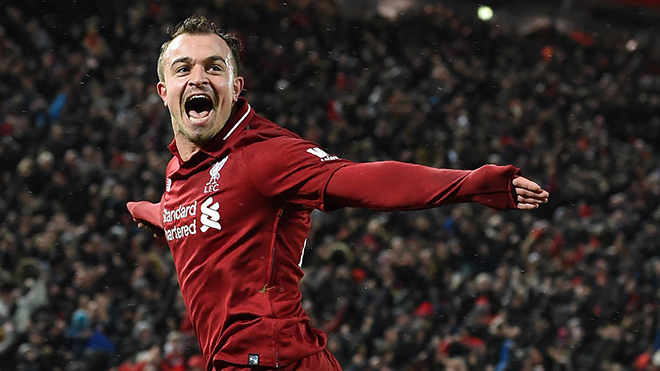 Liverpool 3-1 M.U: Xherdan Shaqiri lập cú đúp, đưa 'The Kop' trở lại ngôi đầu BXH