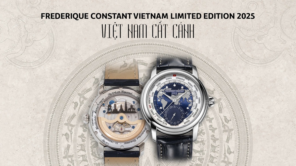 Frederique Constant ra mắt phiên bản giới hạn &quot;Việt Nam cất cánh&quot; vinh danh 50 năm thống nhất và 80 năm Quốc khánh - Ảnh 2.