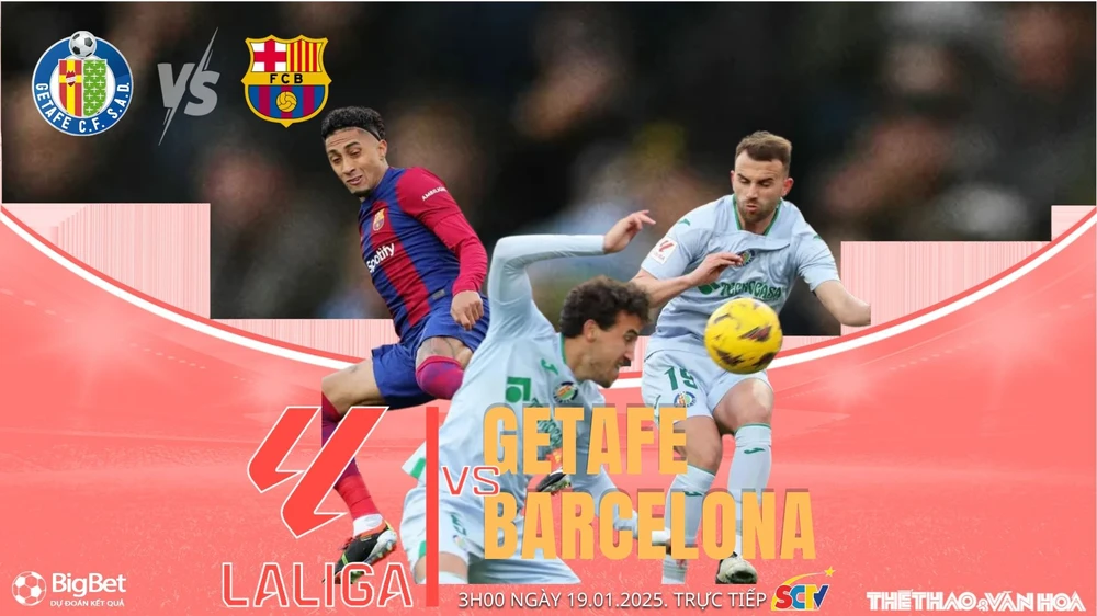 Soi Kèo, soi tỷ lệ Getafe vs Barcelona 03h00 ngày 19/1, La Liga vòng 20 - Ảnh 1.