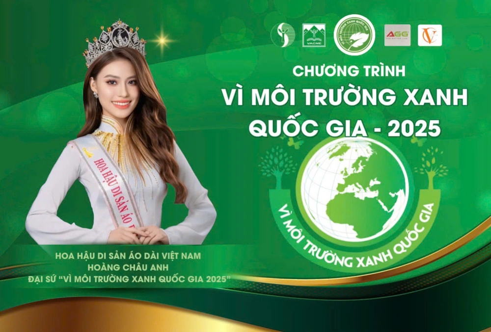 Hoa hậu Hoàng Châu Anh được vinh danh là Đại sứ Môi trường Xanh quốc gia - Ảnh 1.