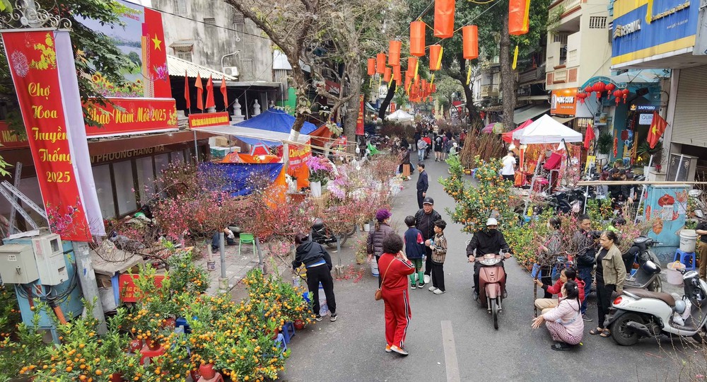 Chợ hoa Hàng Lược nhộn nhịp ngày giáp Tết - Ảnh 5.