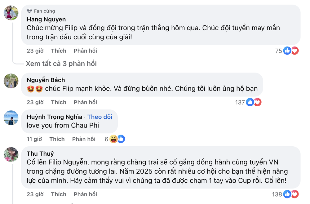 Filip Nguyễn đăng chia sẻ sau khi dự bị ở trận chung kết, được người hâm mộ ủng hộ - Ảnh 2.